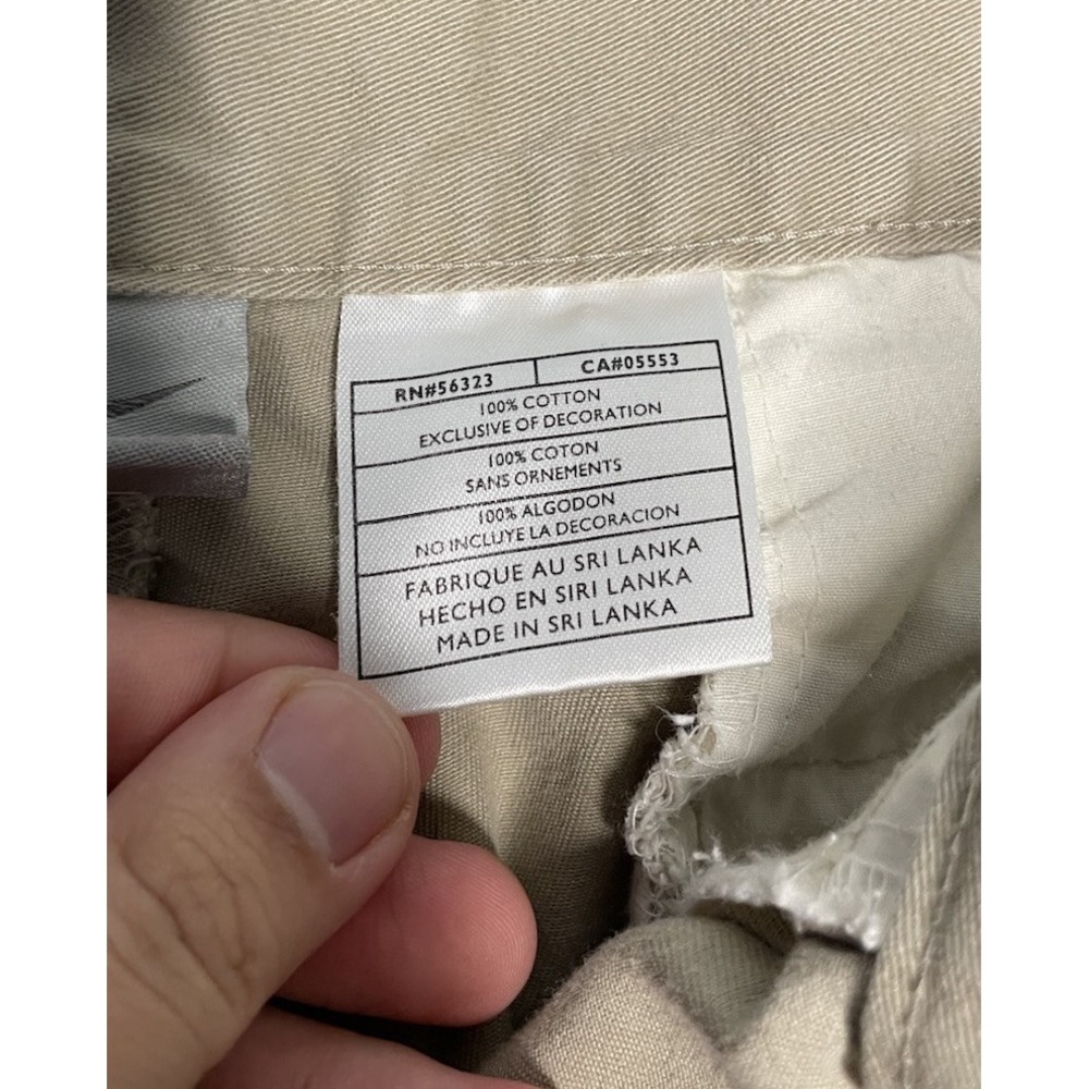 Vintage Y2K Nike Chino Shorts Mens Size‎ 40 Beige/Tan Performance Golf Casual - Picture 5 of 11